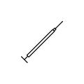 Botox syringe icon. Element of beauty and anti aging icon for mobile concept and web apps. Thin line Botox syringe icon can be use
