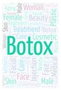 Botox vertiacl word cloud