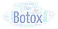 Botox word cloud. Royalty Free Stock Photo