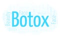 Botox word cloud. Royalty Free Stock Photo