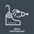 Bots copywriting icon