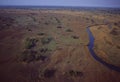 Botswana: Airshot of the Okavango-Delta swamps