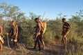 Botswana bushmen Royalty Free Stock Photo