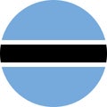 Botswana Flag illustration vector eps