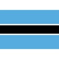 Botswana flag vector isolated Royalty Free Stock Photo