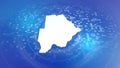 Botswana 3D Map Background