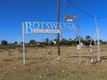Botswana 50 sign Royalty Free Stock Photo