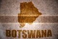 Botswana vintage map Royalty Free Stock Photo