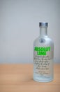 Absolut Lime Vodka. Royalty Free Stock Photo