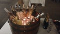 Bottles Of Alcohol Beer In A Bucket Photography