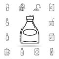 bottle of alcohol dusk icon. Drinks & Beverages icons universal set for web and mobile Royalty Free Stock Photo