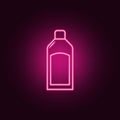 bottle of alcohol icon. Elements of Bottle in neon style icons. Simple icon for websites, web design, mobile app, info graphics Royalty Free Stock Photo