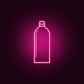 bottle of alcohol icon. Elements of Bottle in neon style icons. Simple icon for websites, web design, mobile app, info graphics Royalty Free Stock Photo