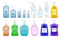 Bottle antiseptic vector realistic set icon. Vector illustration sanitizer on white background. Isolated realistic set
