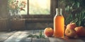 Rustic Apple Juice Still Life Royalty Free Stock Photo