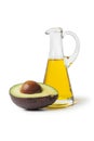 Bottle of avocado oil Royalty Free Stock Photo