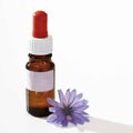 Bottle with Bach Flower Stock Remedy, Chicory.