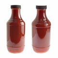 Bottle of barbecue sauce on white Royalty Free Stock Photo