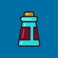 Bottle. Beautiful, bright, simple icon in a flat style. Isolate. Vector illustration