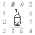 bottle of beer dusk icon. Drinks & Beverages icons universal set for web and mobile Royalty Free Stock Photo