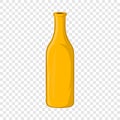 Bottle of beer icon in cartoon style