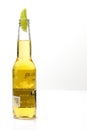 Bottle of beer with lime Royalty Free Stock Photo