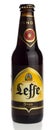 Bottle of Belgian Leffe Bruin beer