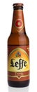Bottle of Belgian Leffe Tripel beer