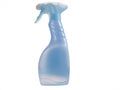 a bottle of blue soap with a white handle and plastic sprayer Royalty Free Stock Photo