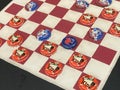 Bottle Cap Checkers Game