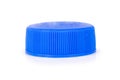 bottle cap plastic isolated on white background color blue Royalty Free Stock Photo