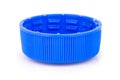 bottle cap plastic isolated on white background color blue Royalty Free Stock Photo