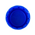 bottle cap plastic isolated on white background color blue Royalty Free Stock Photo