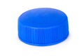 bottle cap plastic isolated on white background color blue Royalty Free Stock Photo