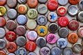 Bottle caps collage