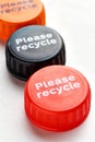 Bottle Caps With Please Recycle Message