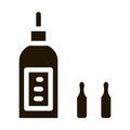 Bottle Capsules Icon Vector Glyph Illustration