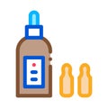 Bottle Capsules Icon Vector Outline Illustration