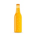 Bottle of carbonated beverage vector icon