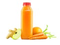 Bottle of Carrot, Apple, Orange and Ginger Juice