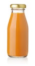 Bottle of carrot juice Royalty Free Stock Photo