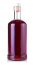 Bottle of cherry brandy on a white background Royalty Free Stock Photo