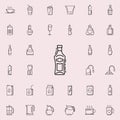 bottle of cognac dusk icon. Drinks & Beverages icons universal set for web and mobile Royalty Free Stock Photo