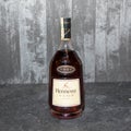 Bottle of Cognac on isolated background