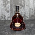 Bottle of Cognac on isolated background