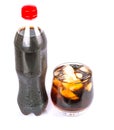 A Bottle of Cola Drink With Ice Royalty Free Stock Photo