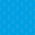 Bottle of cold water eco pattern vector seamless blue