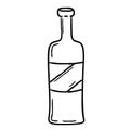 Bottle coloring page, useful as coloring book for kids.