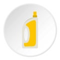 Bottle of conditioning or detergent icon circle