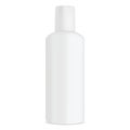 Bottle Cosmetic Shampoo White Product. 3d Mockup